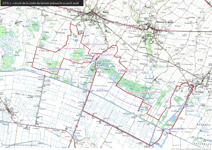 circuit de la visite terrain