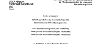 Arrêté d’approbation du DOCOB Marais Poitevin.
