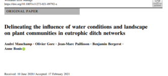 Suivis de la biodiversité et gestion de l’eau : publication d’un premier article scientifique