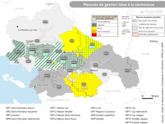 Situation des arrêtés sécheresse au 15 juin 2026