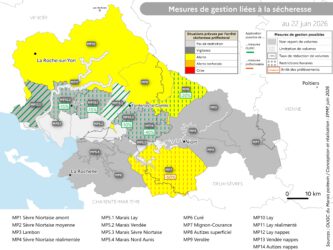 Situation des arrêtés sécheresse au 22 juin 2026