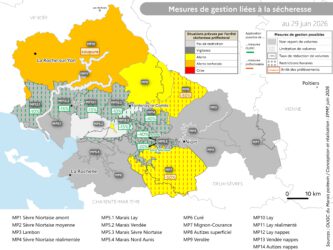 Situation des arrêtés sécheresse au 29 juin 2026